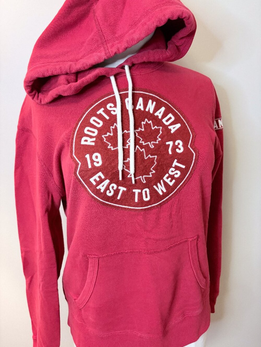 Roots Canada Women's Hoodie, Red, Size Medium